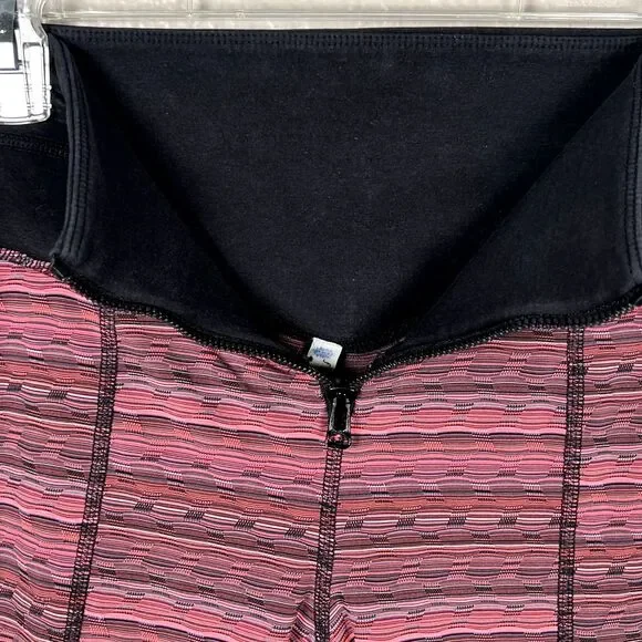 FP Movement Sz M Betty Legging Black Pink Zippers Yoga Dance Surf Run - Picture 5 of 10